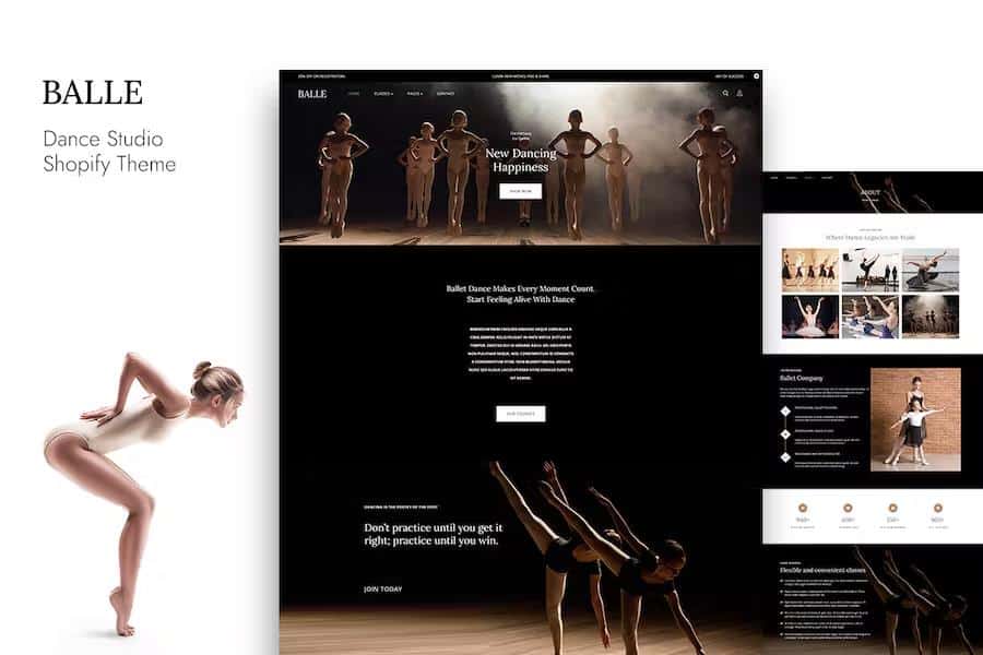 Balle - Dance Studio Shopify Theme