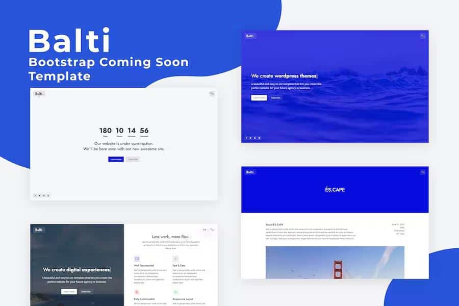 Balti - Bootstrap Coming Soon Template