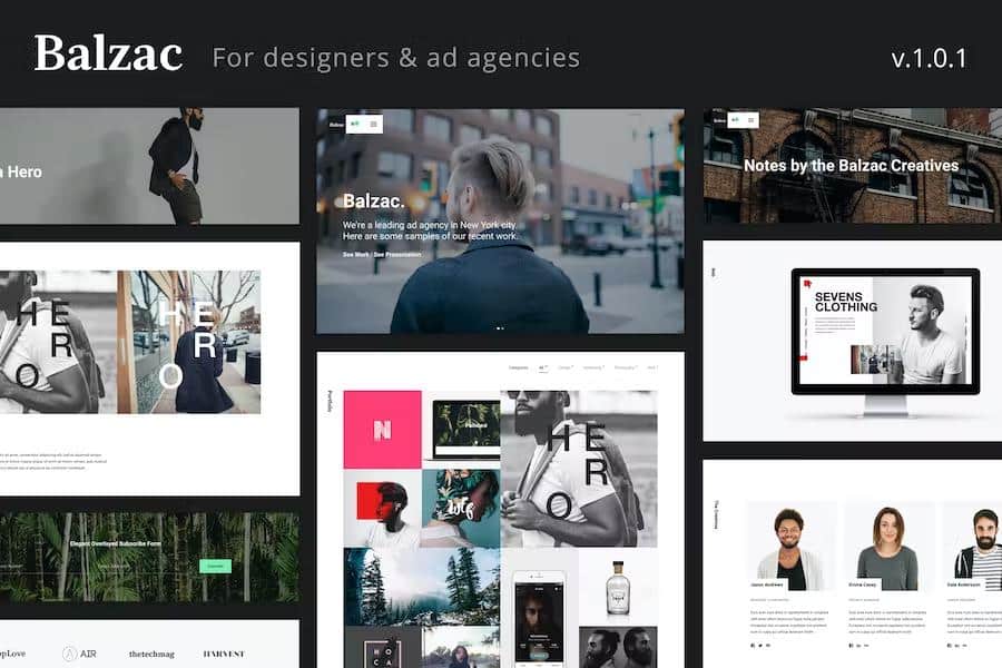 Balzac - An Ultra Creative HTML5 Template for Agencies