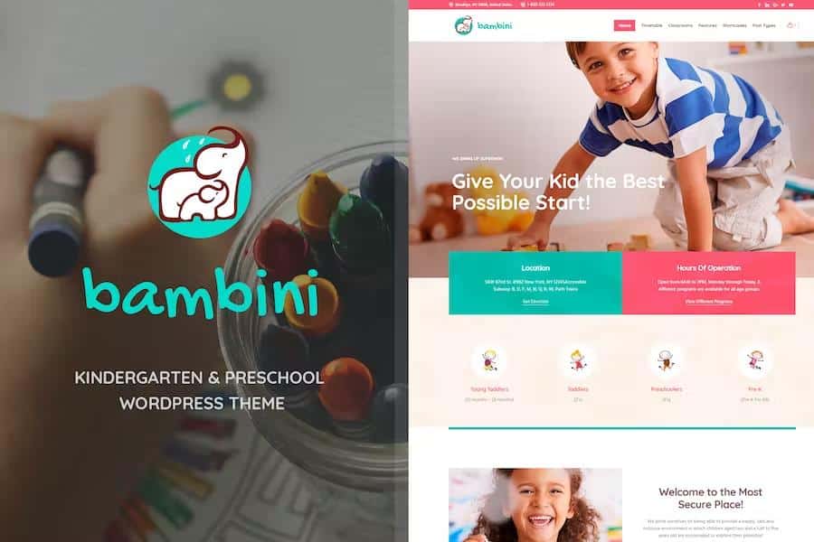 Bambini - Pre-School and Kindergarten Theme