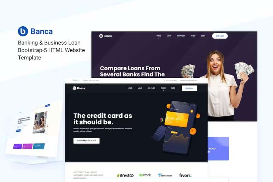 Banca - Banking & Business Loan Bootstrap-5 HTML Website  Template