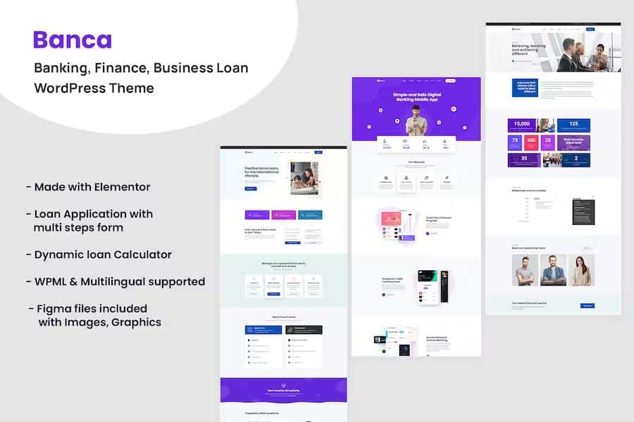 Banca - Banking, Finance & Business Loan WordPress Theme