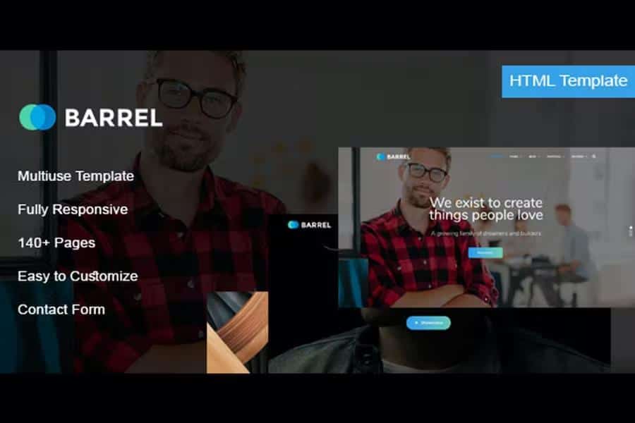 Preview image for Barrel - Multiuse HTML Template