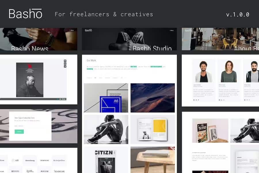 Basho - A Creative HTML5 Template for Freelancers & Agencies