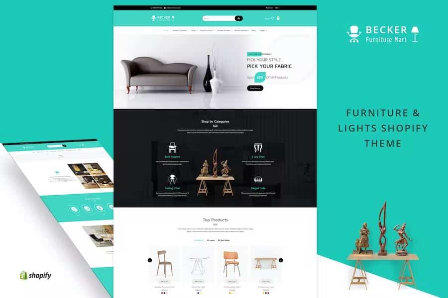 Becker - Furniture shop, Electronics Shopify Theme