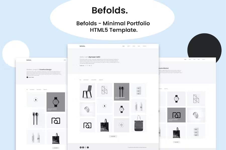 Befolds - Minimal Portfolio Template