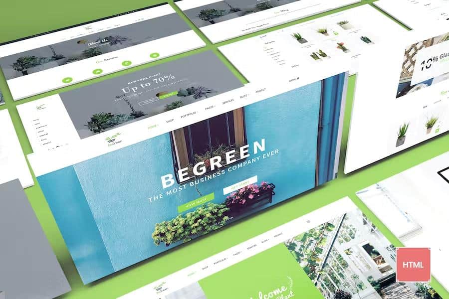 BeGreen - Multi-Purpose Template for Planter - Landscaping- Gardening