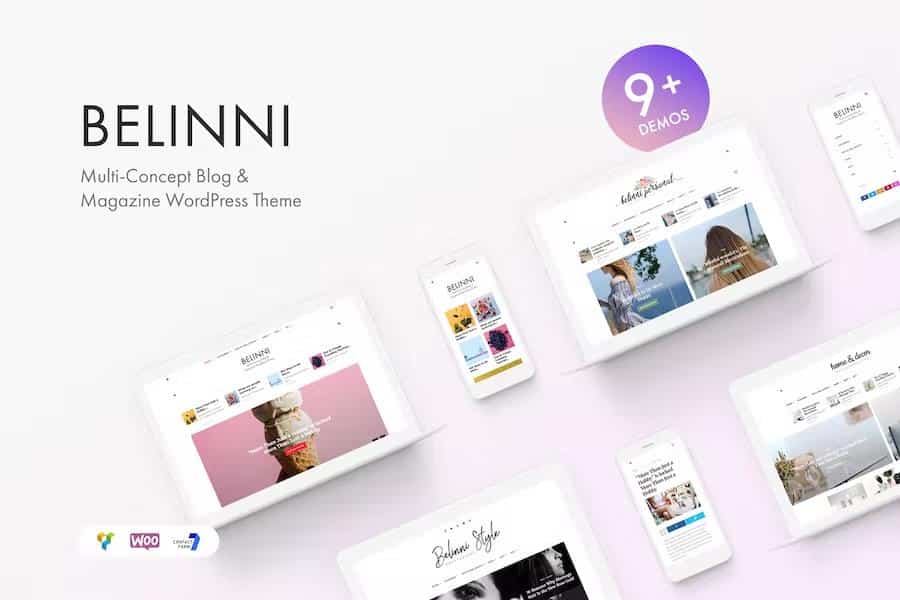 Belinni - Multi-Concept Blog Magazine WordPress Theme