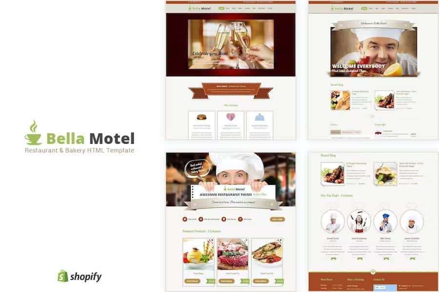 BellaMotel - Food, Restaurant Recipe HTML
