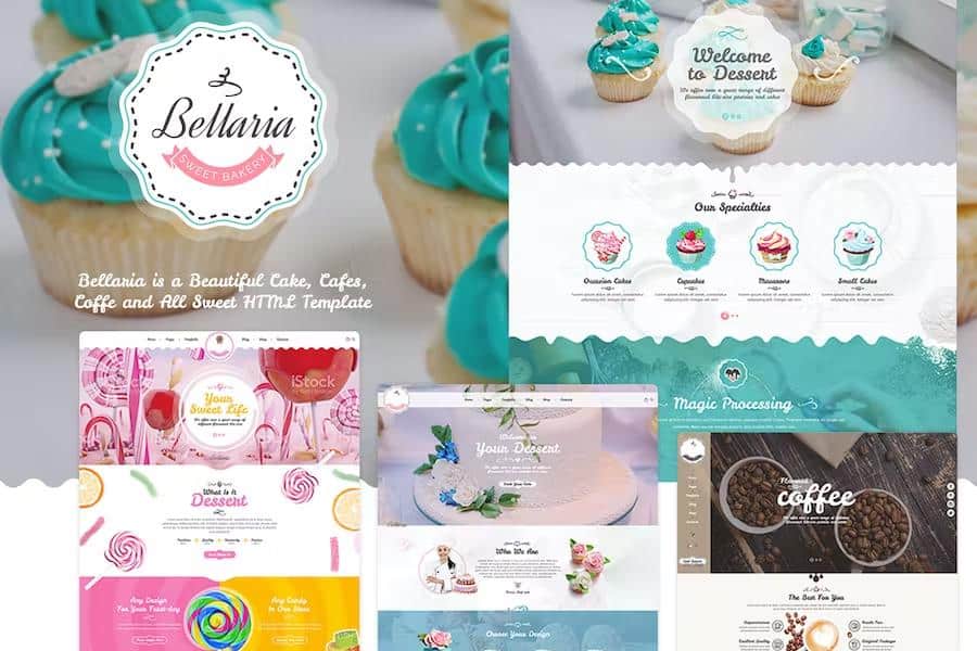 Bellaria - A Delicious Cakes and Bakery HTML Template