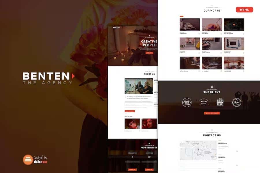 Benten - Responsive One Page Portfolio HTML Template