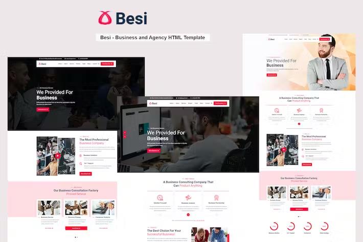 Besi - Business and Agency HTML Template product preview