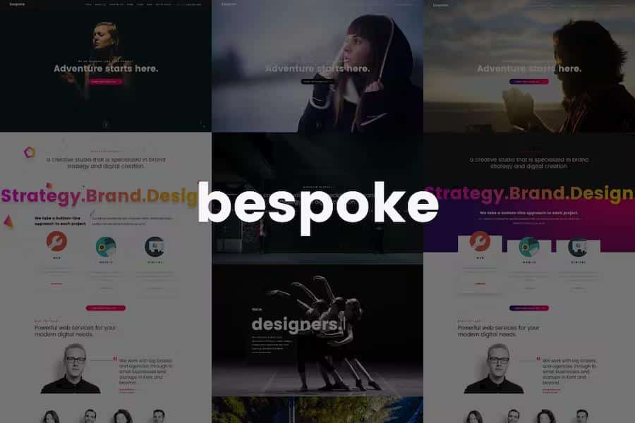 Bespoke - Onepage Creative WordPress Theme