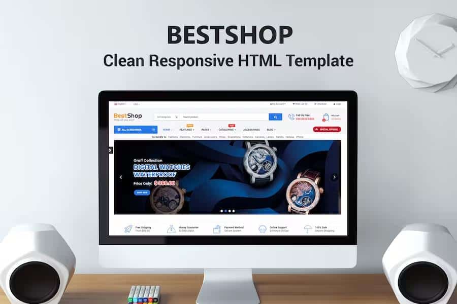 BestShop - Top MultiPurpose HTML Template With Mobile Layouts