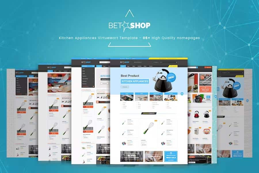 Vina BetaShop - Kitchen Appliances VirtueMart Template