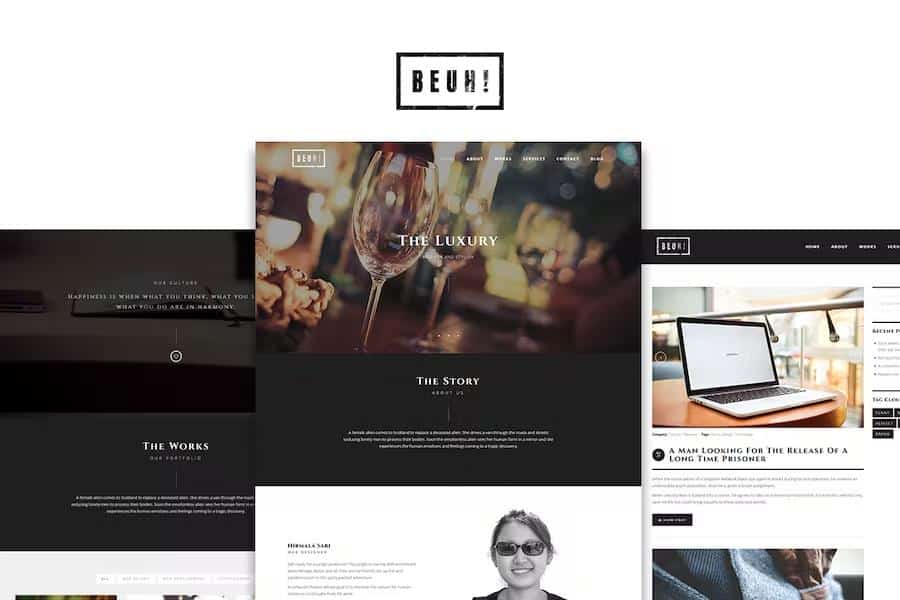 Beuh - Responsive One Page Portfolio HTML Template