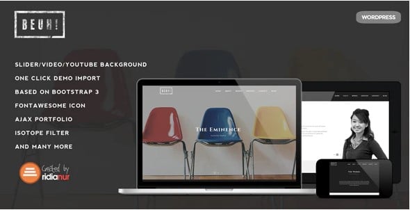 Beuh - Responsive One Page Portfolio Theme