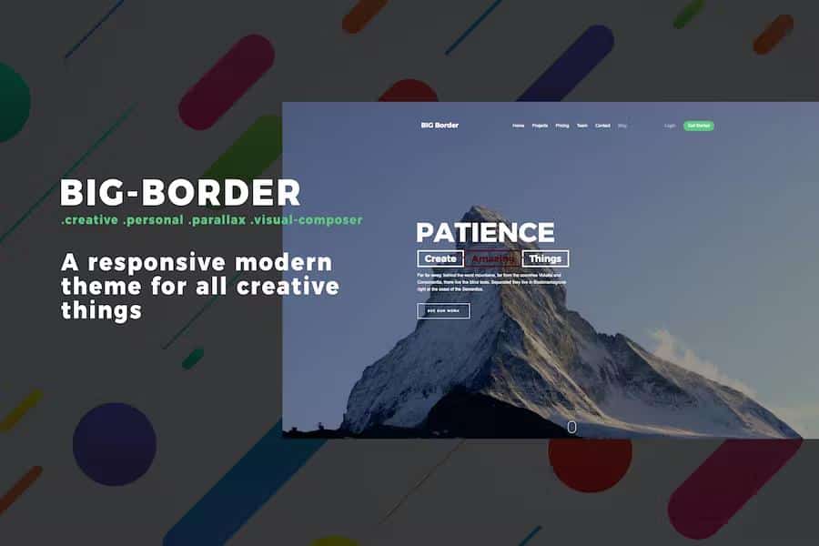 Product preview supplied for BIG Border -  Multi-purpose Portfolio Template