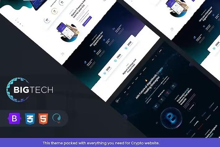 Bigtech - ICO & Crypto Landing React Nextjs Template