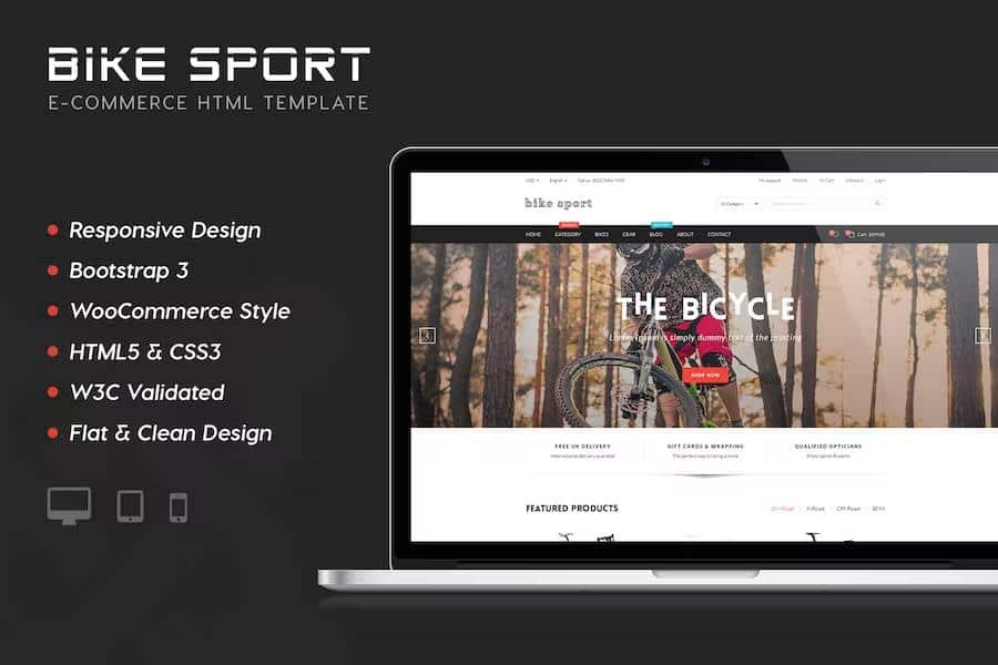 Bike Shop - HTML eCommerce Template