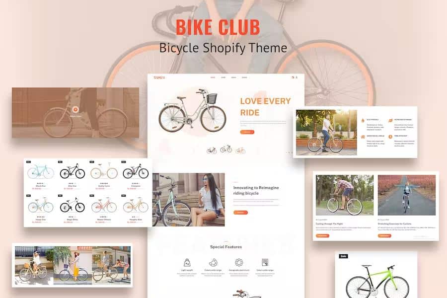 Bikez - Cycle, Bike Shop Single Product Shopify Theme