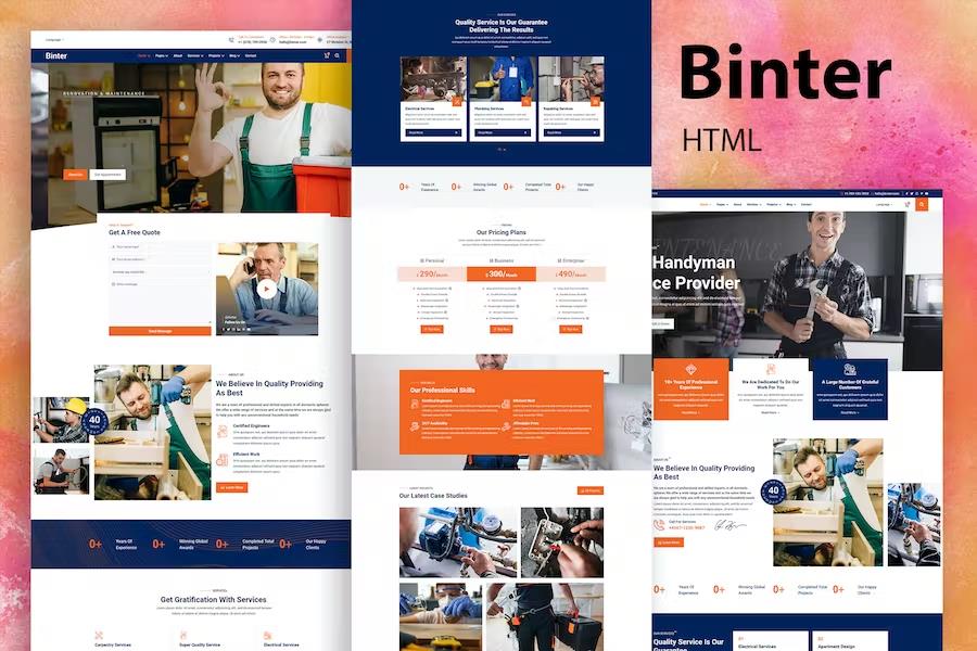 Binter - Construction & Renovation HTML Template
