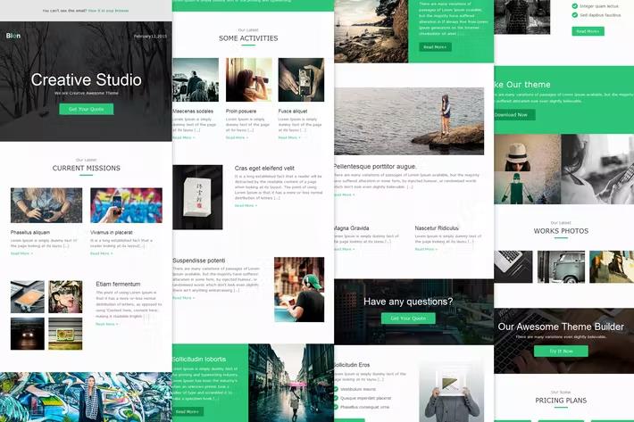 Bion - Responsive Email + Themebuilder Access