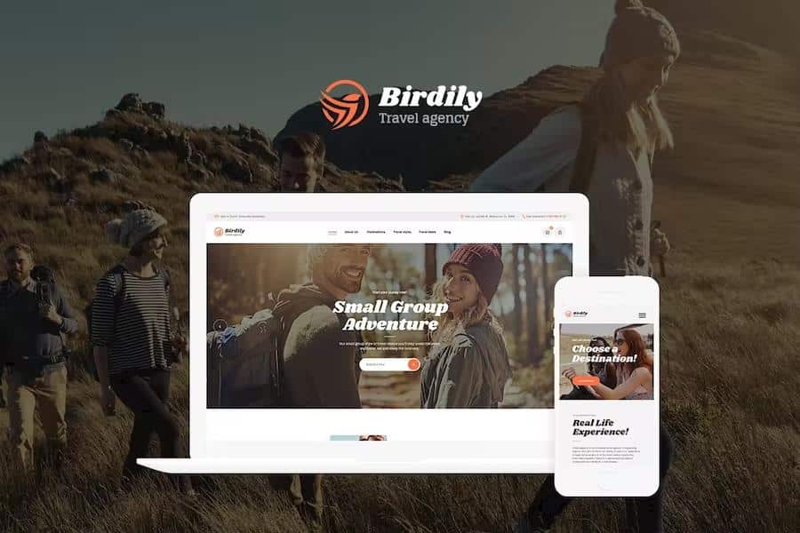 Birdily - Travel Agency & Tour Booking WordPress Theme