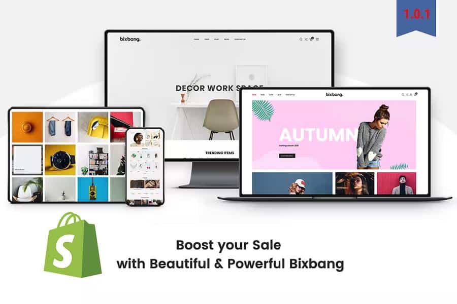 Bixbang - Minimalist eCommerce Shopify Template