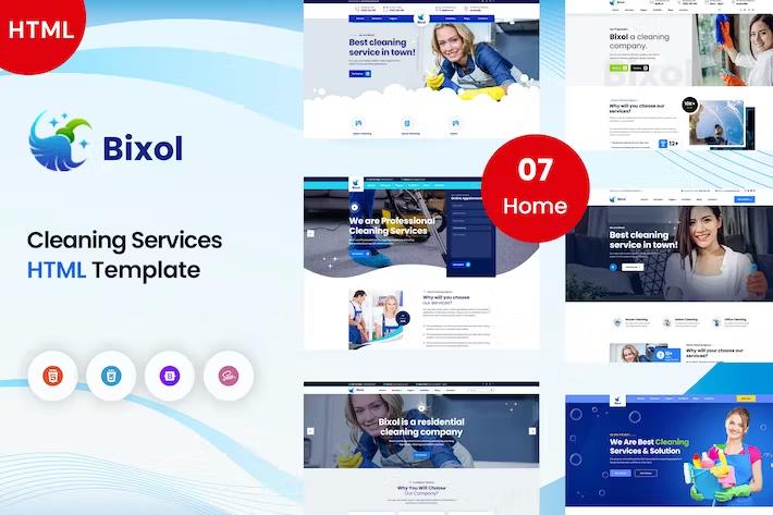 Bixol - Cleaning Services HTML Template