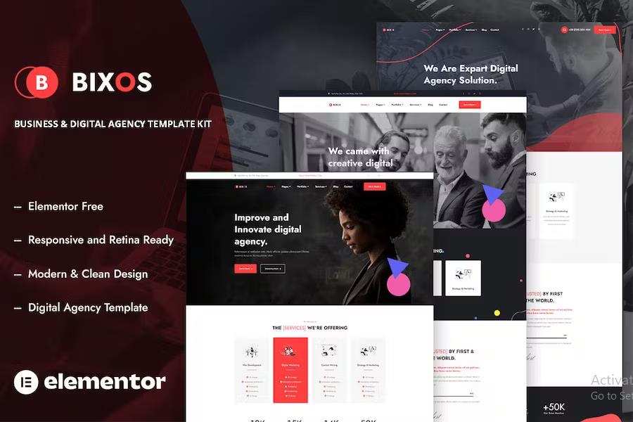 Bixos - Business & Digital Agency Template Kit