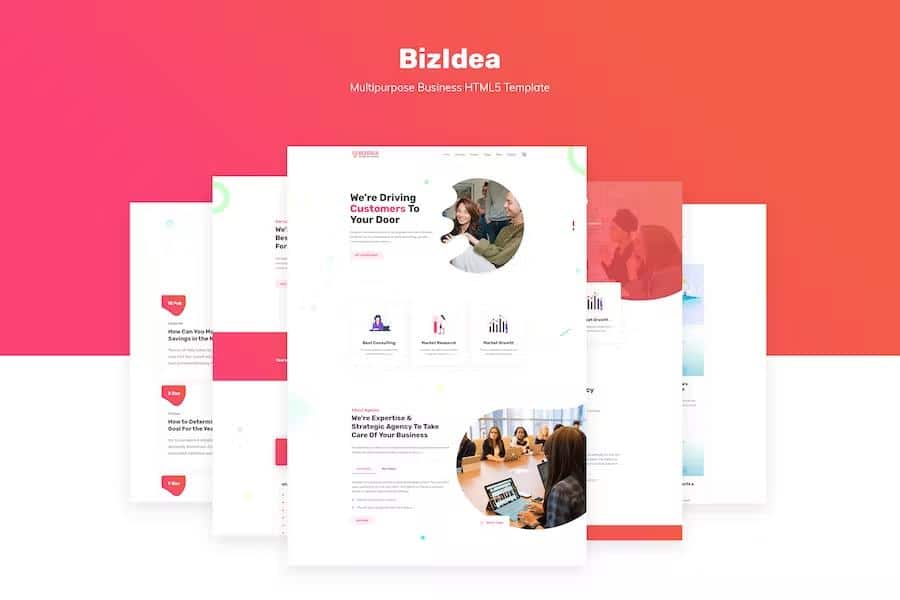 Bizidea - Multipurpose Business HTML5 Template