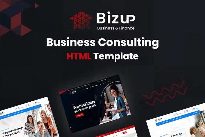 Bizup - Business Consulting HTML Template product preview