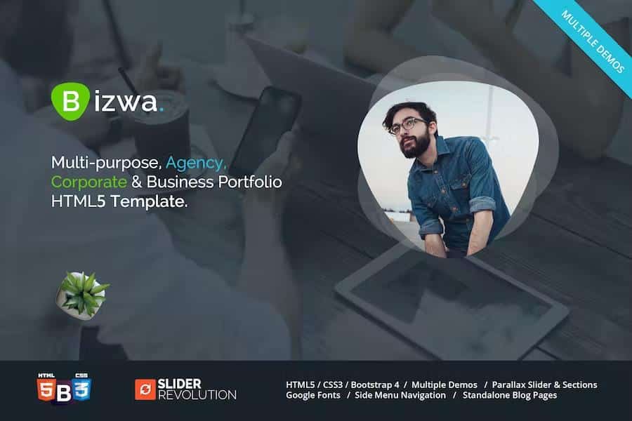 Bizwa - One Page Parallax
