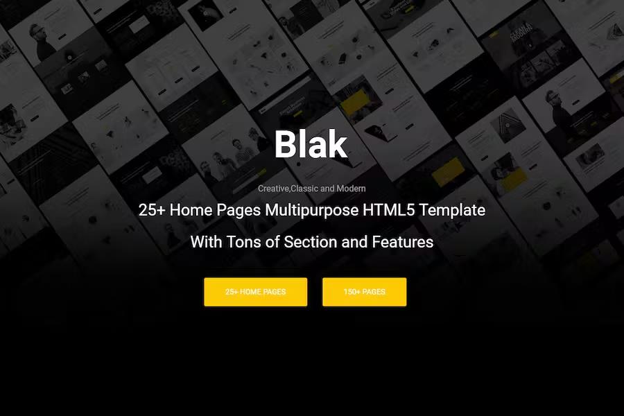 Blak - Responsive MultiPurpose HTML5 Template