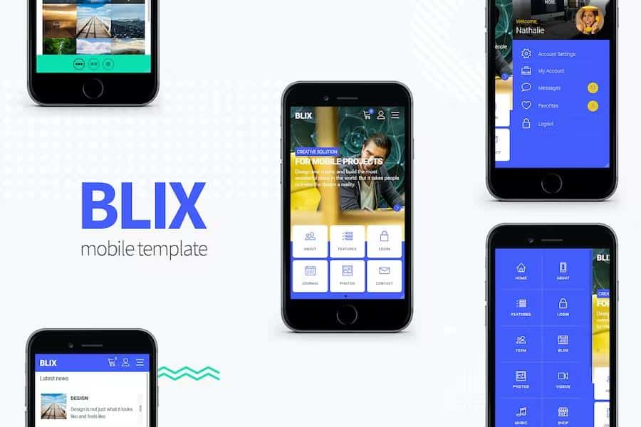 Blix - Mobile HTML Template