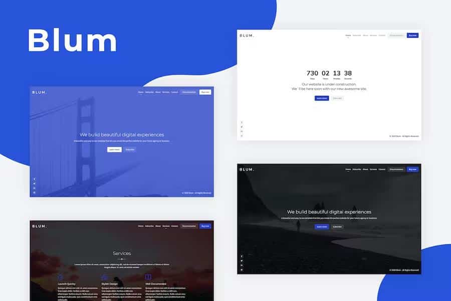 Blum - Responsive Coming Soon Template