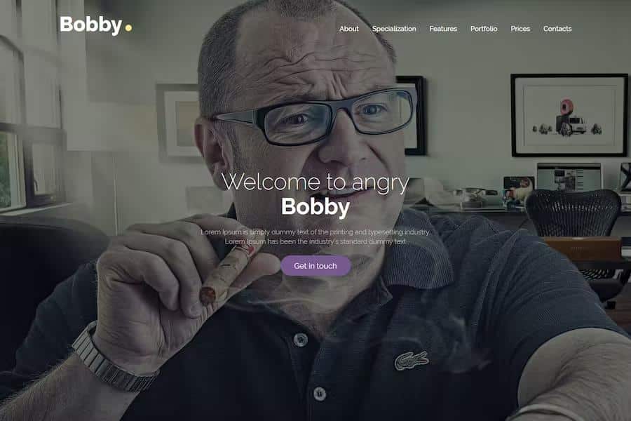 Bobby - Creative Service Landing Page