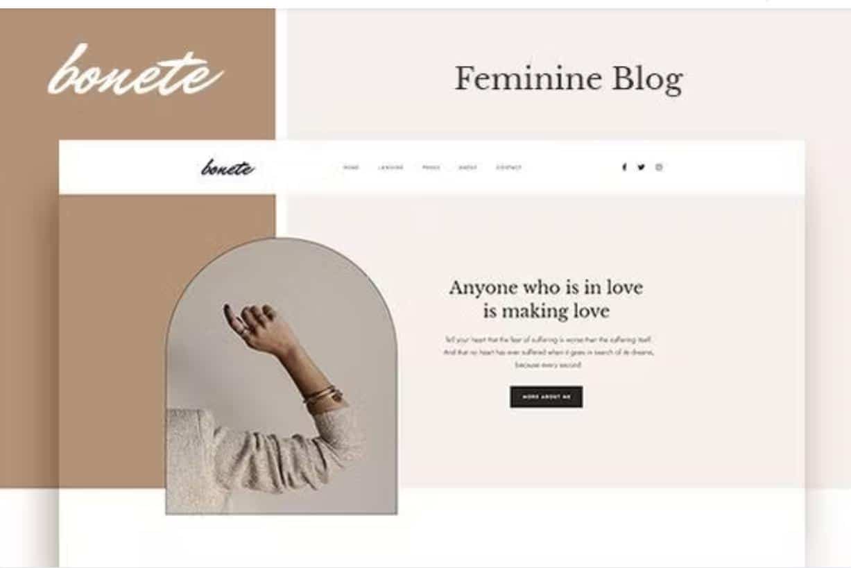 Bonete - Feminine Blog Elementor Template Kit
