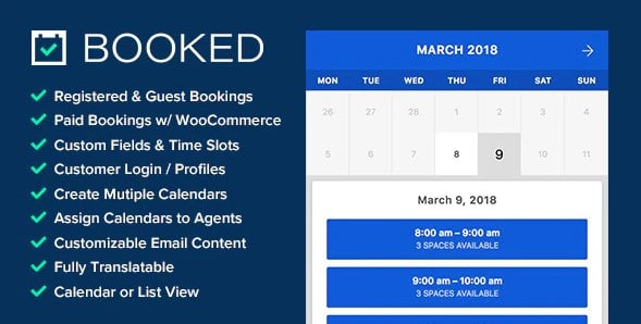 Booked - Appointment Booking for WordPress