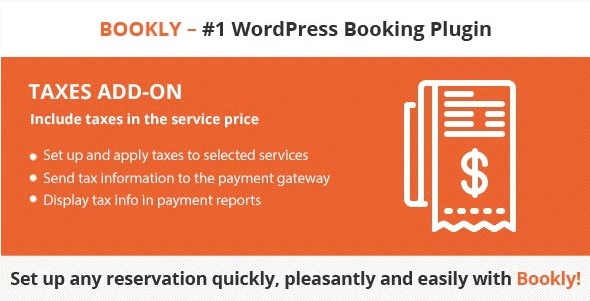 Bookly Taxes Add-on