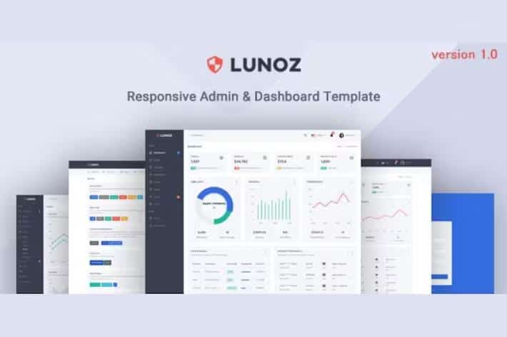 Preview image for Bootstrap Admin & Dashboard Template - Lunoz