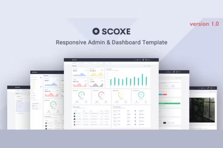 Bootstrap Admin & Dashboard Template - Scoxe