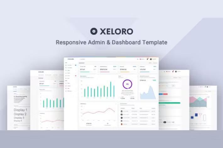 Product preview supplied for Bootstrap Admin & Dashboard Template - Xeloro