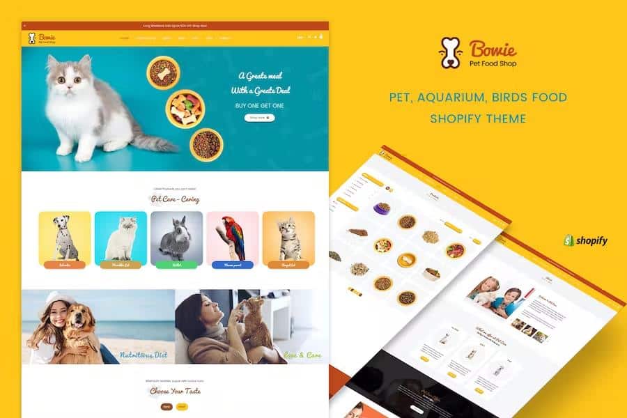 Bowie - Pets, Birds and Dogs Shopify Theme