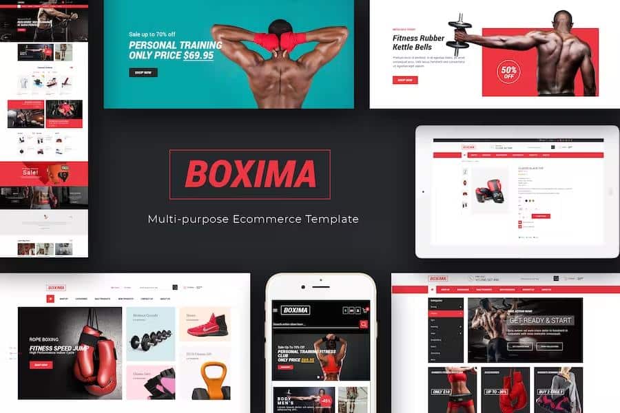 Boxima - Sport OpenCart Theme (Page Builder Layouts)