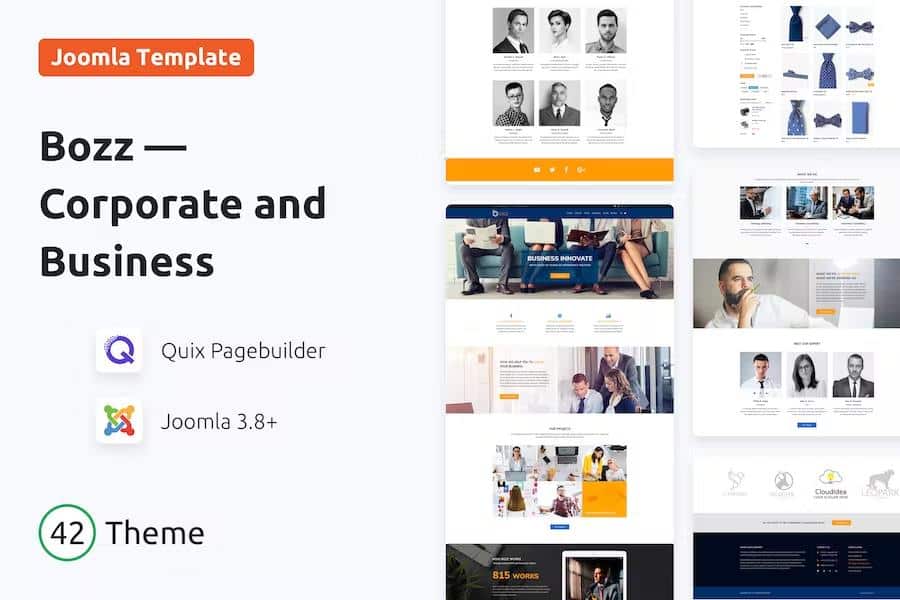 Bozz - Corporate and Business Responsive Joomla Template listing image