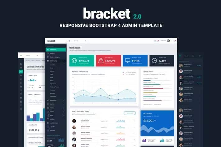 Bracket Responsive Bootstrap 4 Admin Template