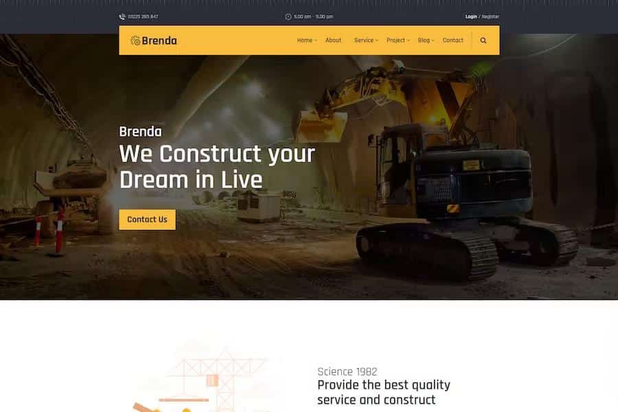 Brenda - Building Construction HTML Template with Responsive