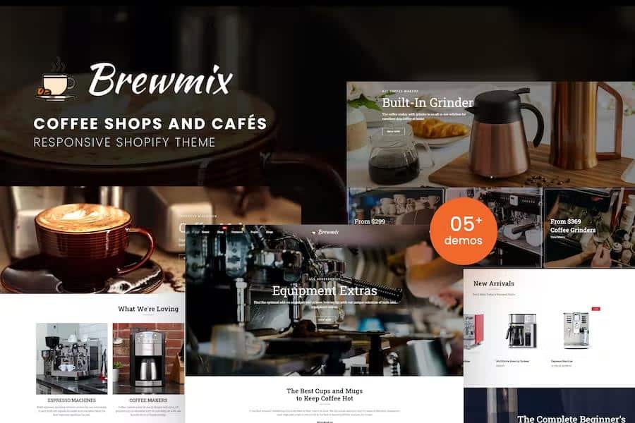 Brewmix - Coffee Shops and Cafés Responsive Shopify Theme